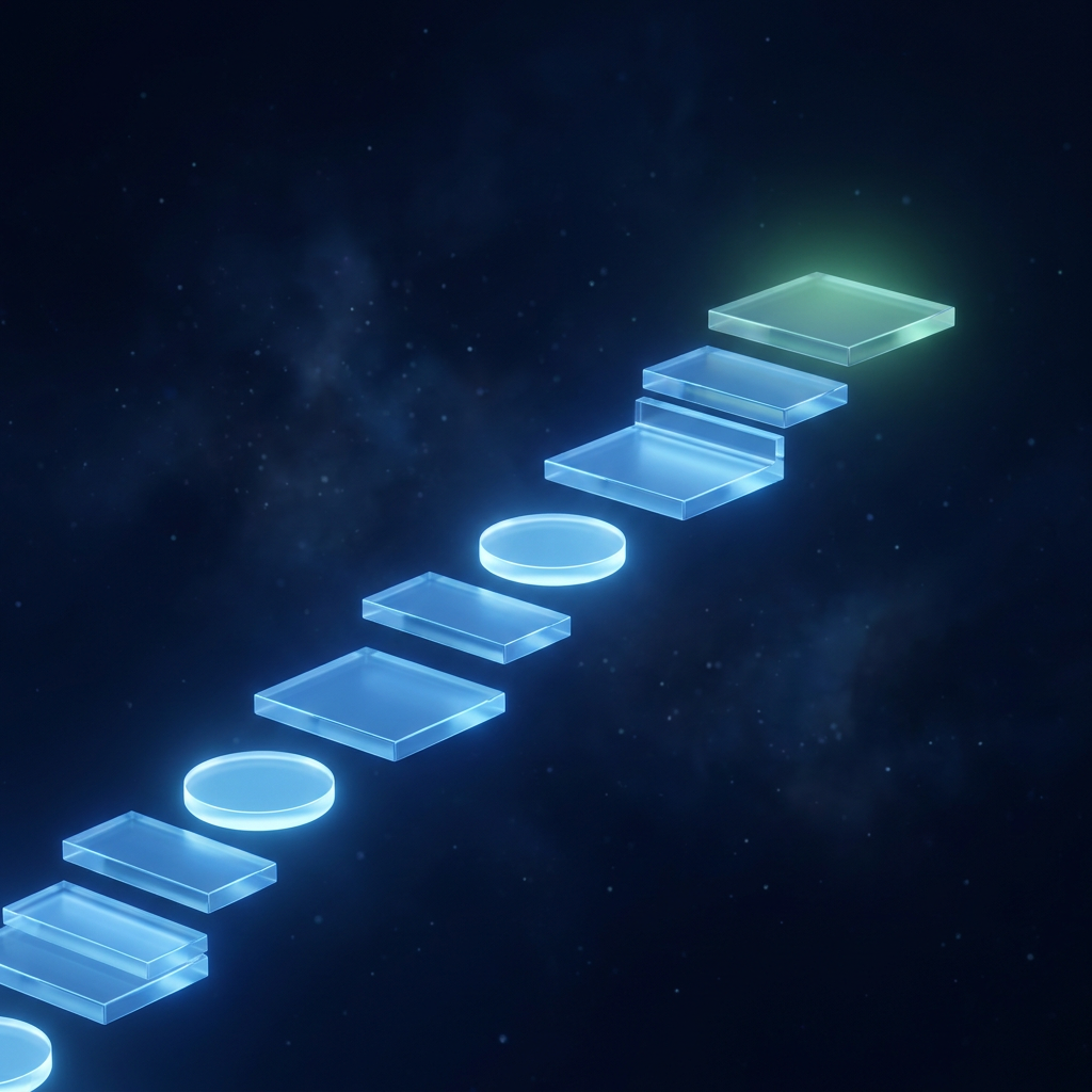Abstract onboarding system visualization